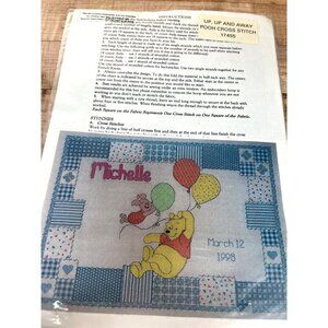 Winnie The Pooh Personalized Cross Stitch Kit Michelle Birth Commemoration